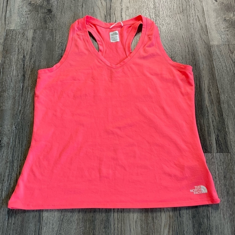 The North Face Women’s V Neck Racer Back Pink Breathe Tank, size large